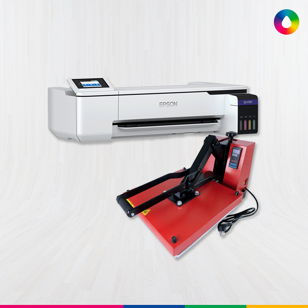 Combo #1 | IMPRESORA F570 & PRENSA BAIYIN 38x38